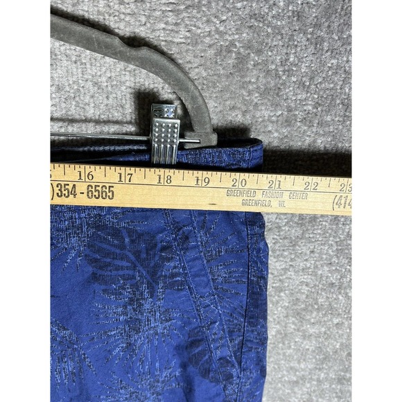 Original Weatherproof Vintage Chino Shorts Mens Sz 40‎ Stretch Blue Leaf Pockets - Picture 14 of 16